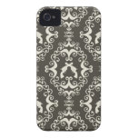 Damast schießt Grunge-Westernpistolen goth Muster iPhone 4 Case-Mate Hüllen