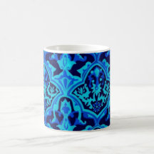 Damastblau Kaffee Tasse