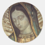 Dame Guadalupe Runder Sticker
