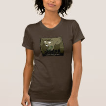 Damen-grundlegendes T-Shirt - AbbDee Eichhörnchen