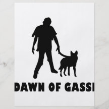 Dämmerung von gassi hund bedruckte flyer