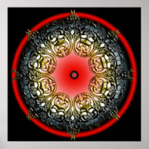 Dämmerungs-Mandala Posterdrucke