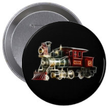 Dampf-Zug-LokomotivMotor Anstecknadelbuttons
