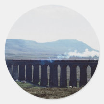 Dämpfen Sie Zug "grünen Pfeil" auf Ribblehead Viad Sticker