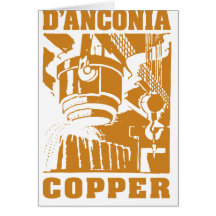 d'Anconia Kupfer/kupfernes Logo Karten