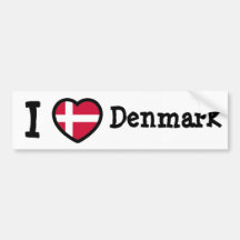 Dänemark-Flagge Autosticker
