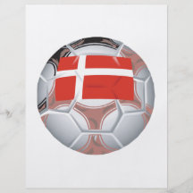 Dänemark-Fußball Personalisierte Flyer