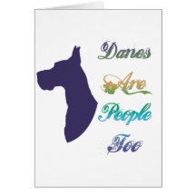 DanesArePeopleToo Grußkarte