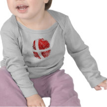 Dänische Geschenke Identität Dansk Fingerabdruckes Tshirt