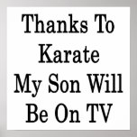 Dank Karate mein Sohn sind im Fernsehen Posterdruck