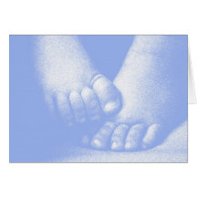 Danke Babyparty - Blau Grußkarte