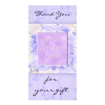 Danke für das Geschenk - Lavendel Photokarten
