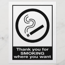 Danke für das Rauchen Flyerbedruckung