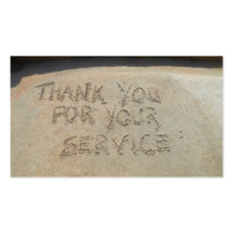 DANKE FÜR IHREN SERVICE! VISITENKARTENVORLAGEN