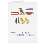 Danke in der ägyptischen Hieroglyphen-Karte