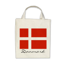 Danmark mit Dannebrog Tragetasche