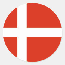 Dannebrog; Die offizielle Flagge von Dänemark Sticker