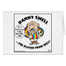 DANNY-GERUCH - der Spieler von der HÖLLE! Grußkarte