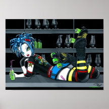 "Darby" Rollen-Derby-Skate-Mädchen-Plakat