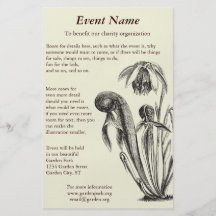 Darlingtonia californica, Fleisch fressende Pflanz Flyerdruck