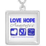 Darmkrebs-Liebe-Hoffnungs-Bewusstsein Selbst Gestalteter Schmuck