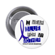 Darmkrebs trage ich Blau für meine Mutter 37 Button