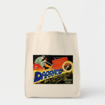Darracq ~ Vintage französische Automobil-Anzeige Leinentasche