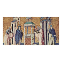 Darstellung des Säuglings Jesus im Tempel vorbei Individuelle Photo Karte