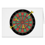 Dartboard Grußkarte