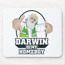 Darwin ist mein Homeboy (farbenreich) Mauspads