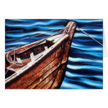 Das alte Fischerboot Karten