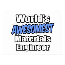 Das Awesomest der Welt Material-Ingenieur Postkarte