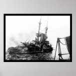 Das britische Schlachtschiff unwiderstehliches 191 Plakat