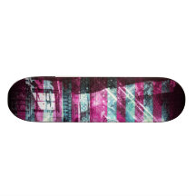 das darkside: San Franciscos viktorianische Häuser Bedruckte Skateboarddecks