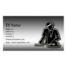 Das DJ Visitenkartenvorlagen