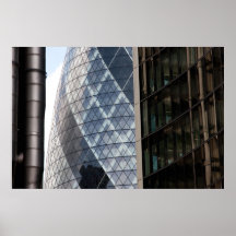 Das Essiggurken-Schweizer Re in London Posterdrucke