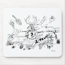das fantastische Abenteuer von Chris und von Ein-T Mousepad
