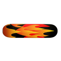 Das Flammen-Skateboard Skateboarddecks