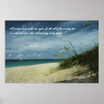 Das Gedicht-Plakat des Bahamas-Strand-Seemanns