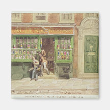 Das Geschäft des Colourmans, St Martin Weg, 1829 Kühlschrankmagnet