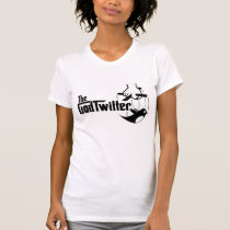 Das GodTwitter - Damen, weiß t-shirts