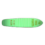 Das grüne Monster-Schablonen-Brett Skateboard Deck