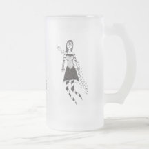 Das gruselige Herz-Mädchen Kaffeehaferl