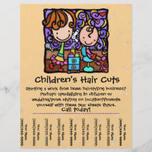 Das Haar der LittleGirlie Schnitt- u. Artkinder! S Individuelle Flyer