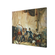 Das Handgemenge an Bord des Chesapeakes, 1813 Leinwanddruck