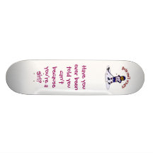 Das Hockey-Spieler der dunklen Frauen Personalisierte Skatedecks