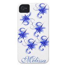Das IPhone der blauen Orchidee Fall iPhone 4 Case-Mate Hülle