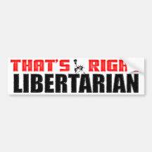 Das ist recht: Liberalist! Auto Sticker