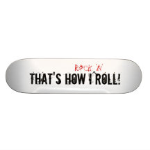 Das ist wie i-Rock-and-Roll! Bedrucktes Skateboard