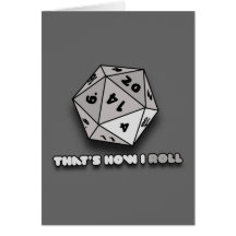 Das ist, wie ich d20 rolle grußkarten
